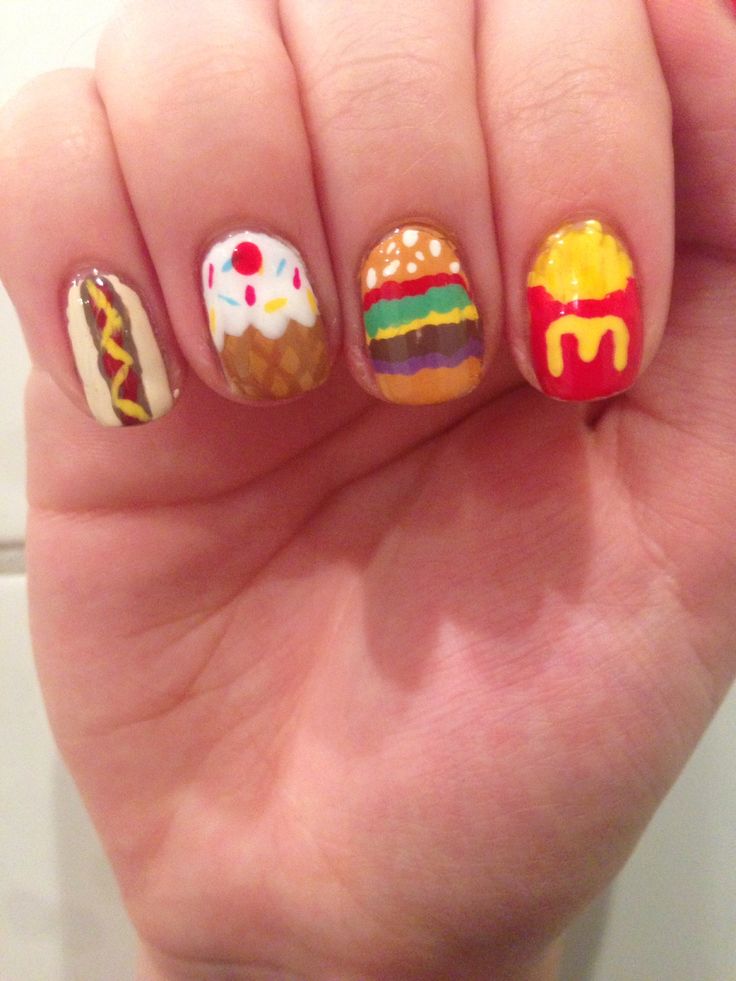 14 Nail Designs Food Images