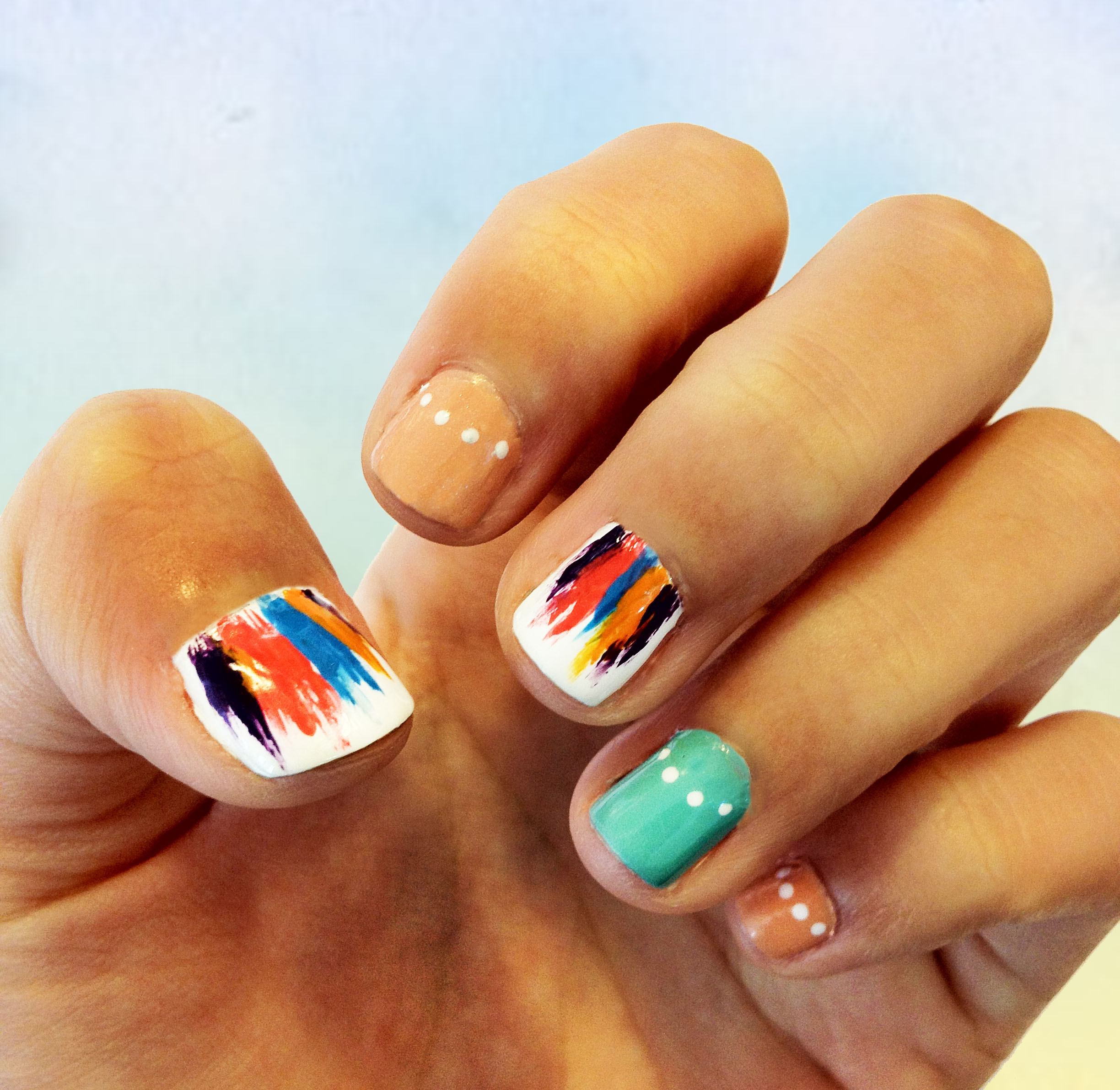 Feather Nail Art Design