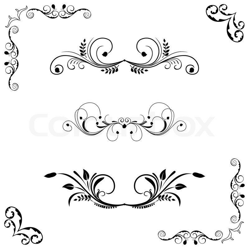 Floral Vector Borders and Frames