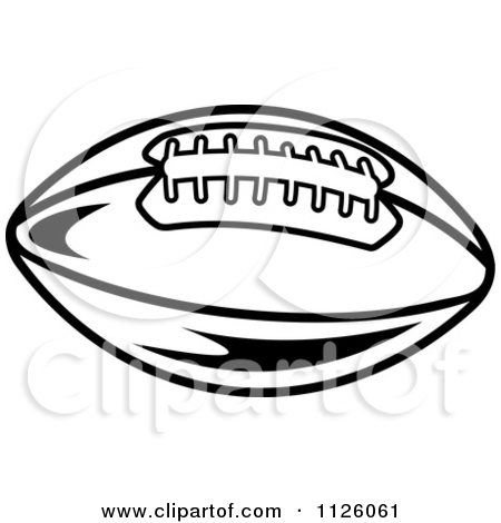 Football Clip Art Black and White