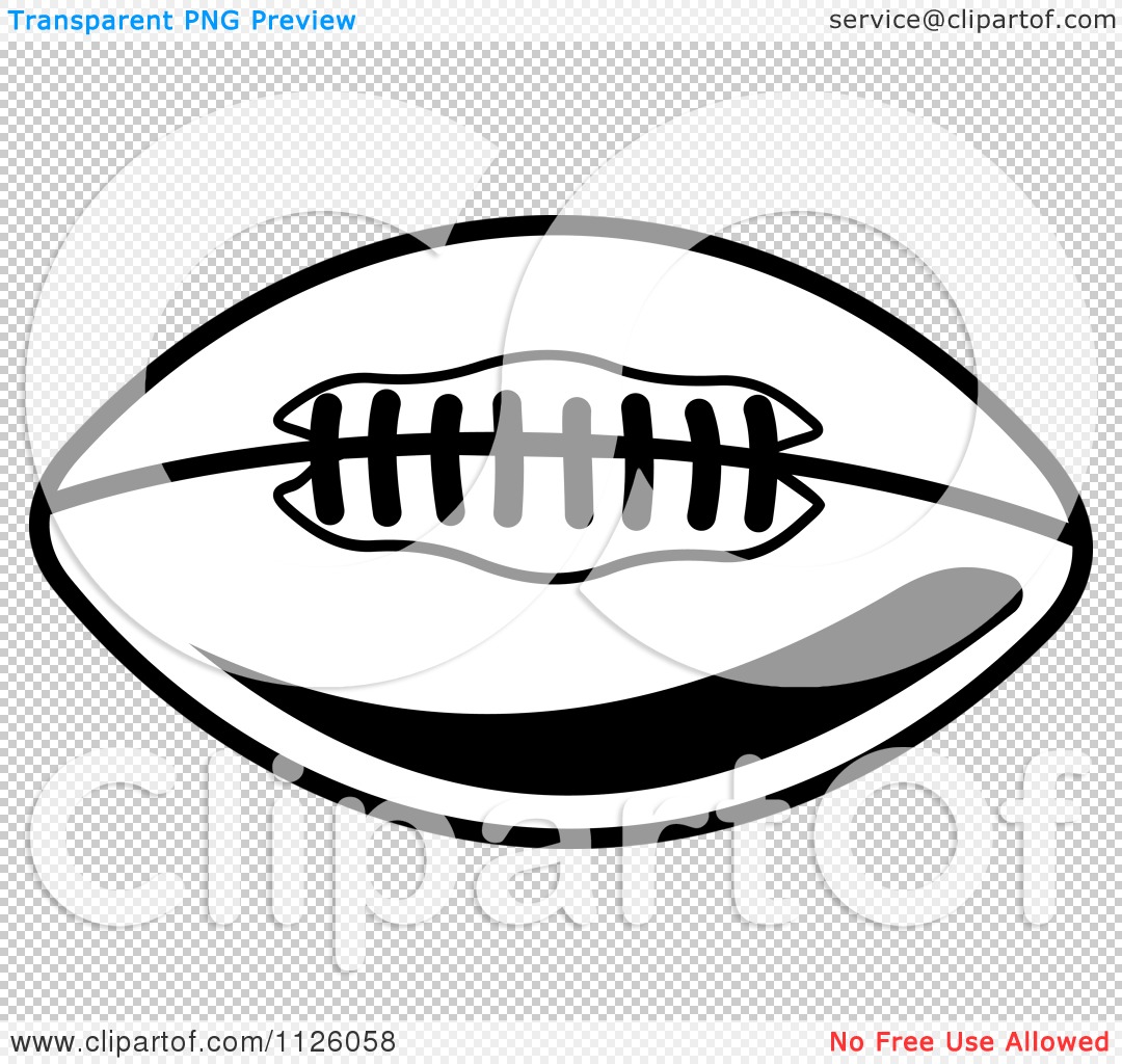 Football Clip Art Black and White