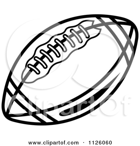 Football Clip Art Black and White