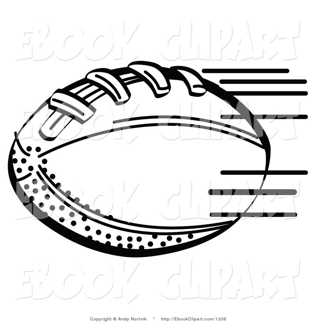 Football Clip Art Black and White