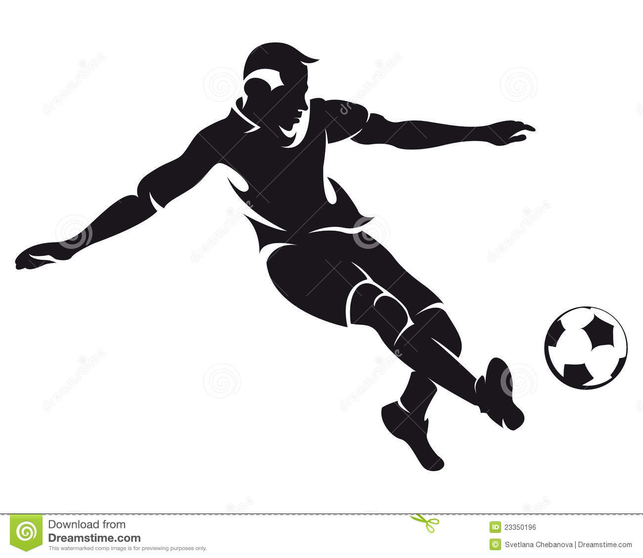 Football Player Running Silhouette