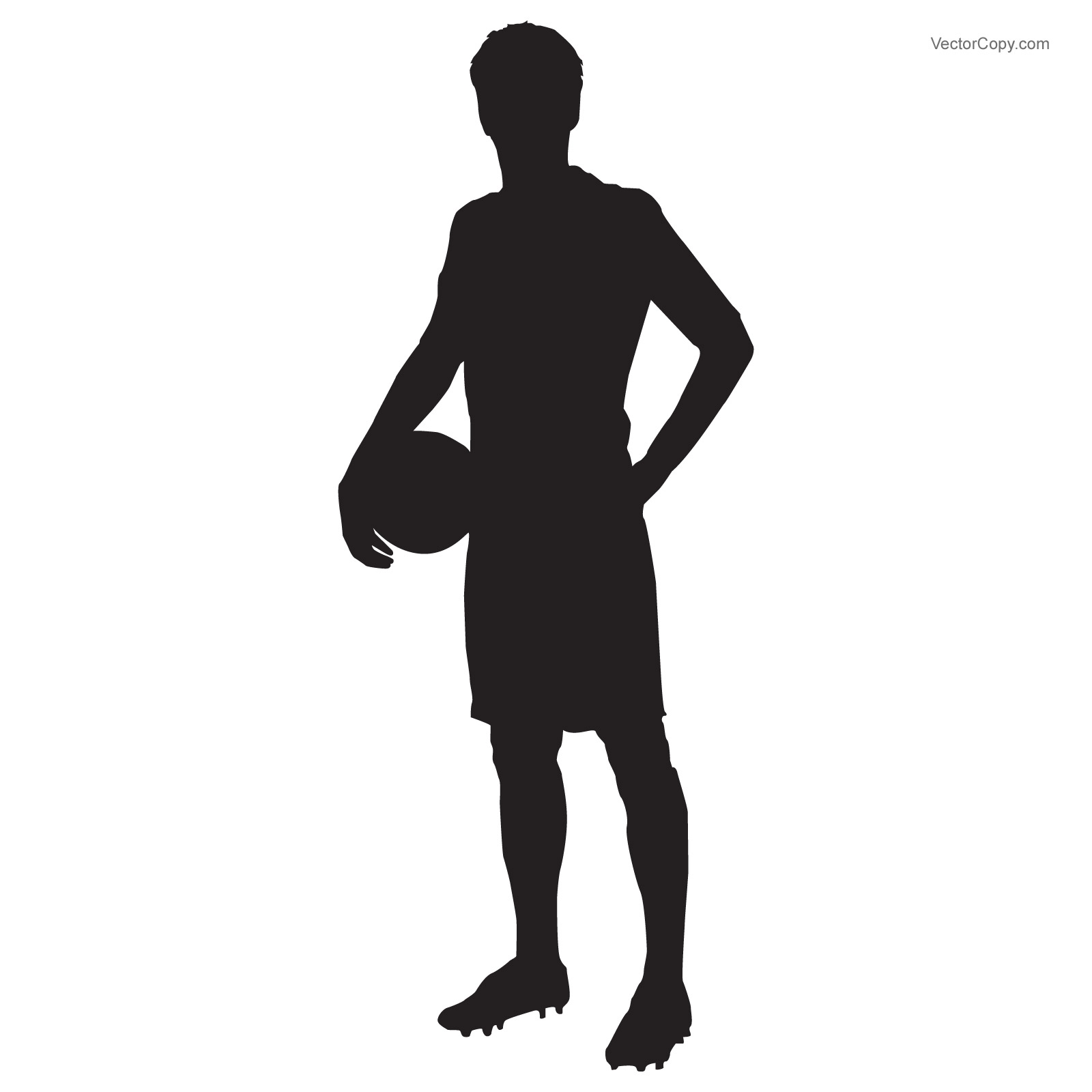 Football Player Silhouette Vector