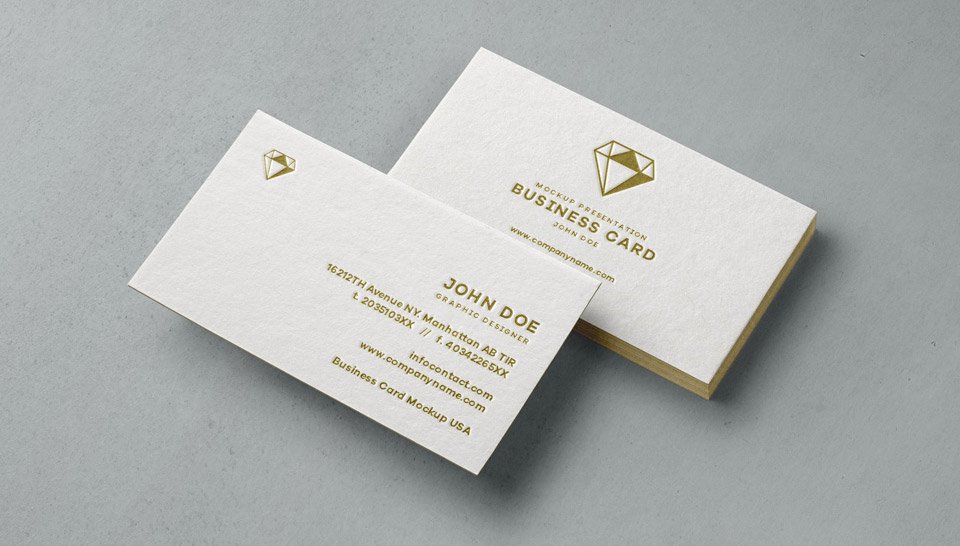 Free Business Cards Mockup PSD