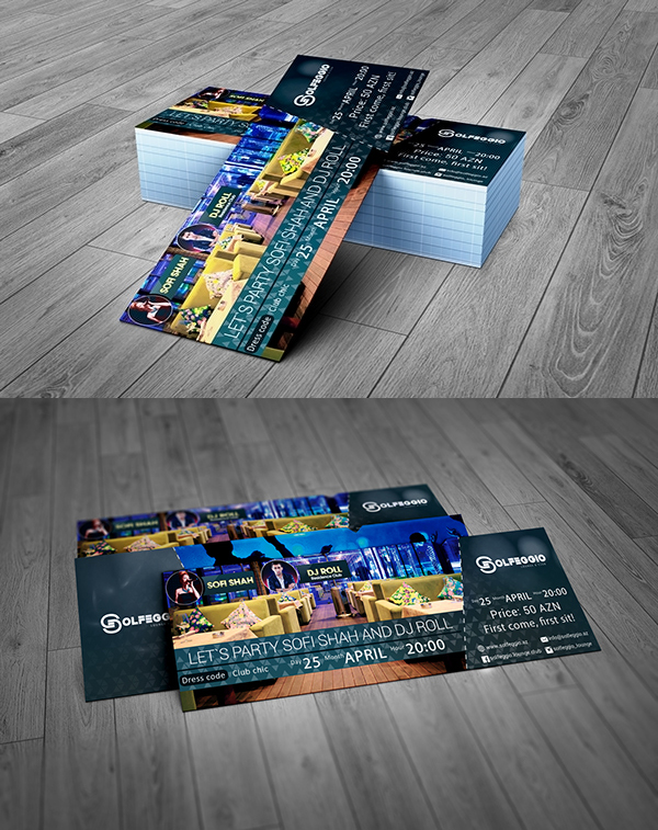 Free Graphic Event Ticket Template