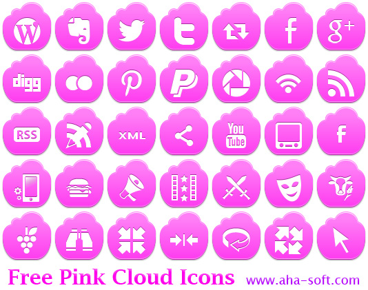 Free Icons ICO Format Pink