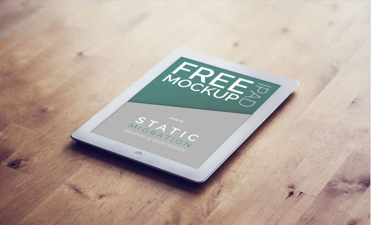 Free iPad PSD Mockup