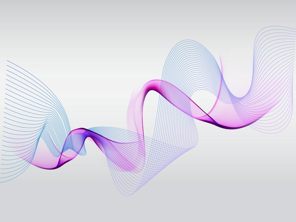 Free Pink Vector Waves