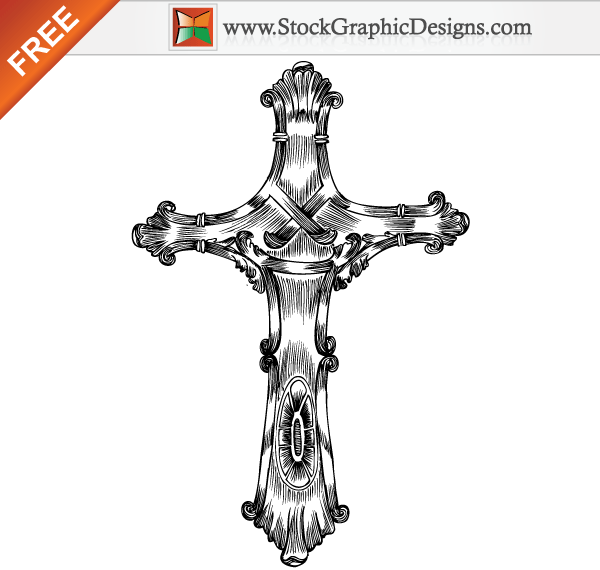 Free Vector Cross Design