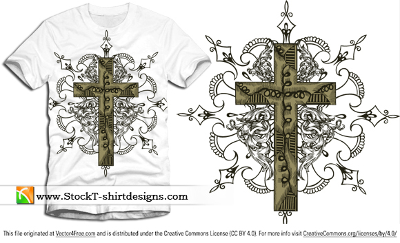 Free Vector Cross Design