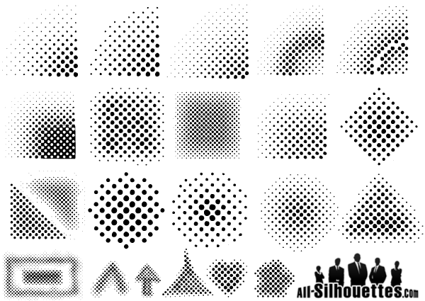 Free Vector Halftone Dots