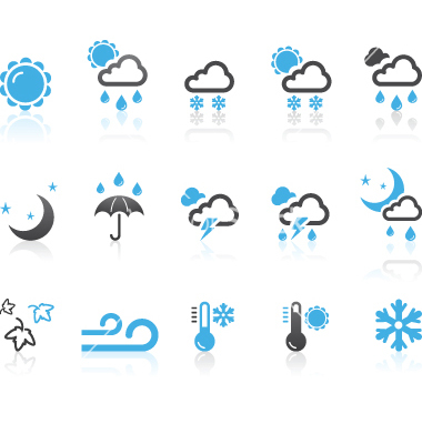 Free Vector Weather Icons Free Vector Weather Icons