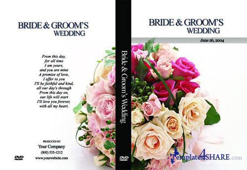 Free Wedding DVD Cover Template Free Wedding DVD Cover Template