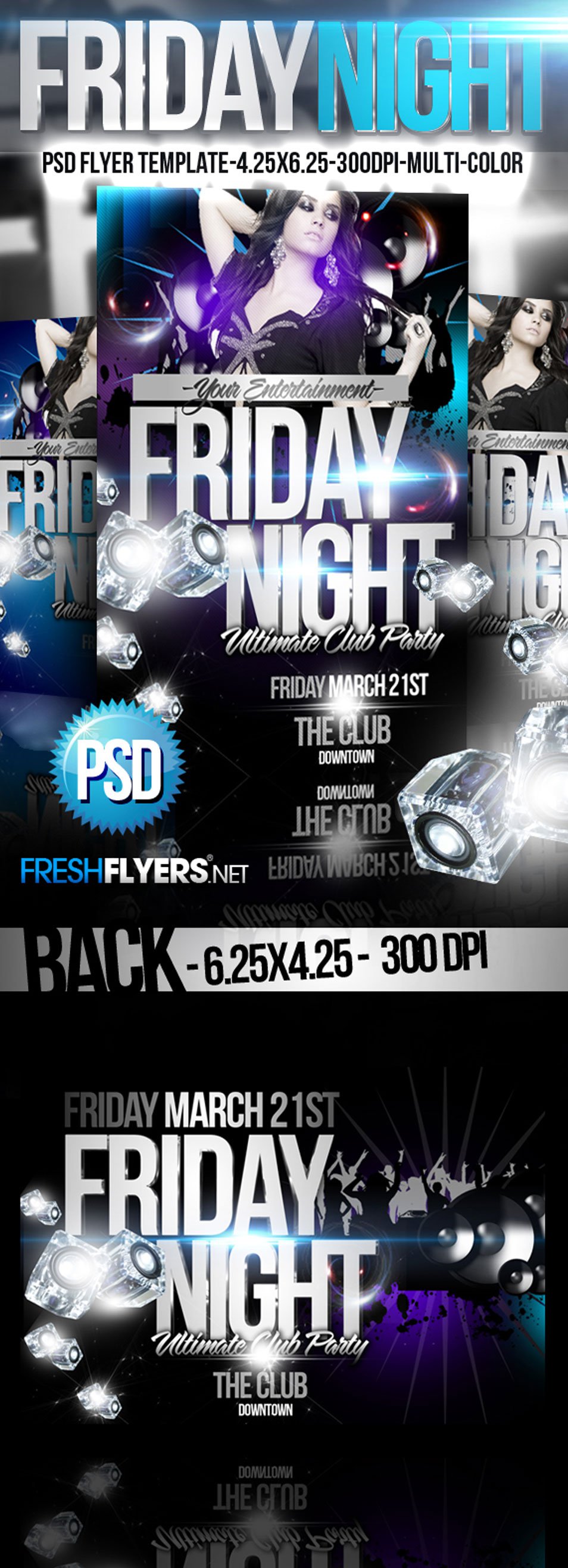 Friday Night Flyer Poster Template Friday Night Flyer Poster Template