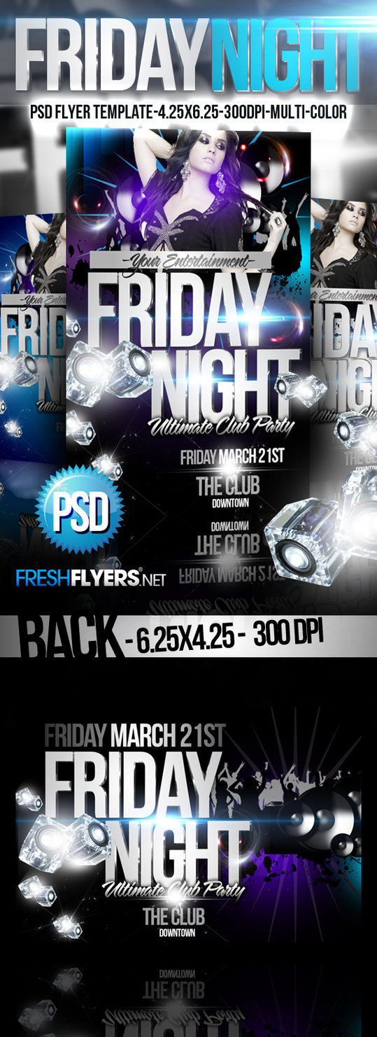 Friday Night Party Flyer