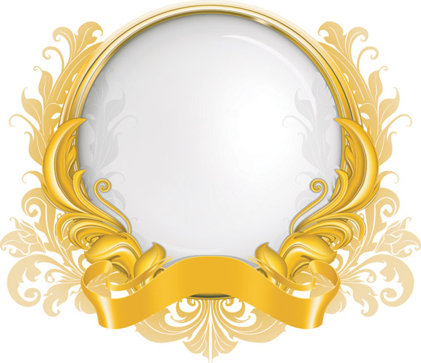 Gold Ribbon Vector Art Free