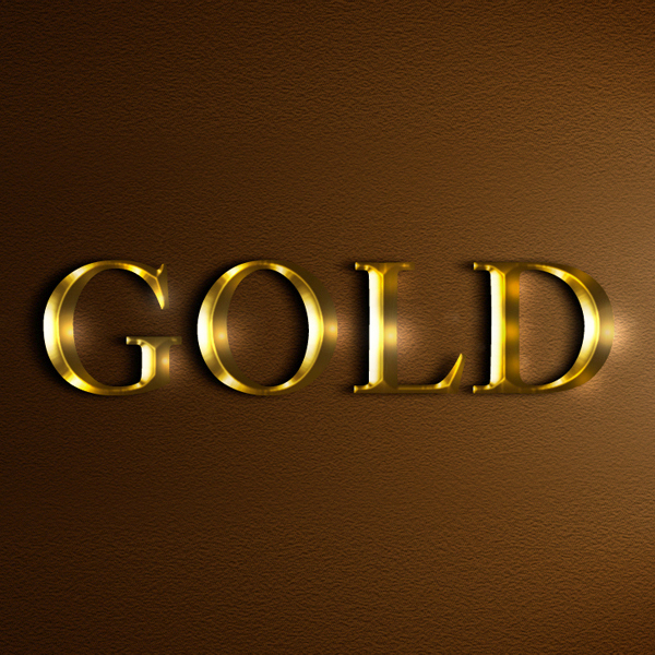 Gold Text Effect Photoshop Tutorial