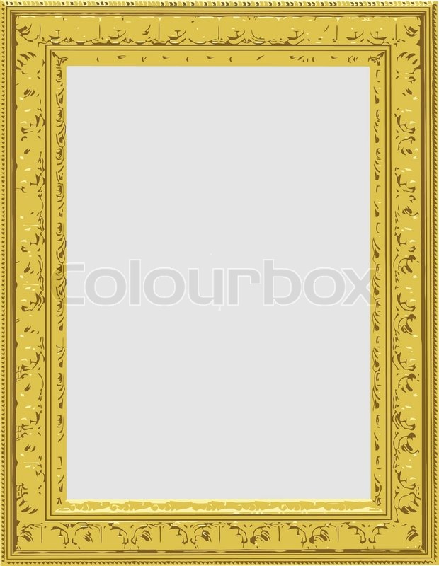 Gold Vector Frameborder