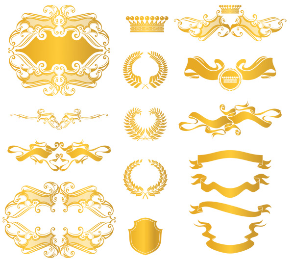 Gold Vector Frameborder