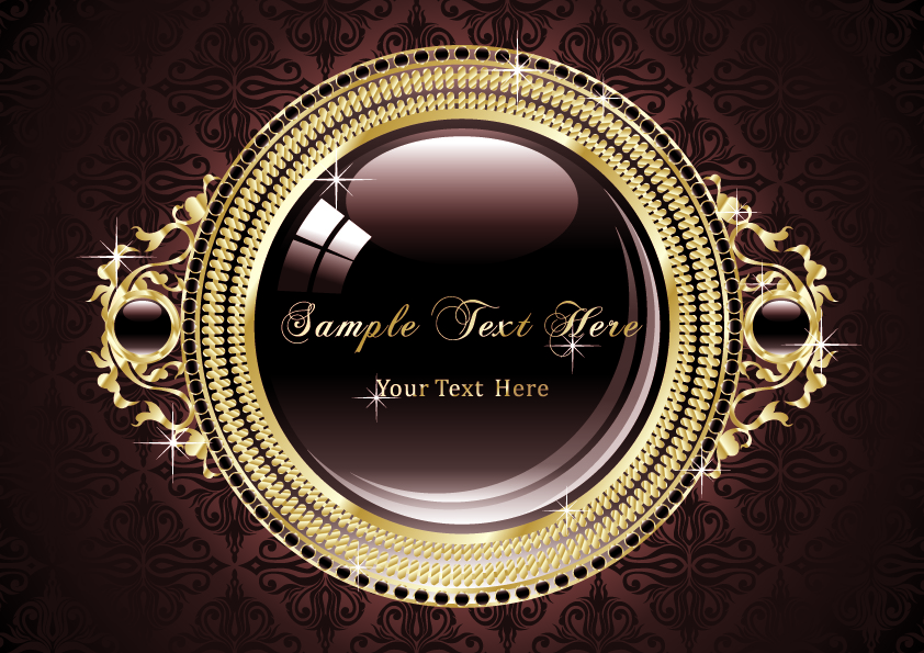 Gold Vintage Frame Vector