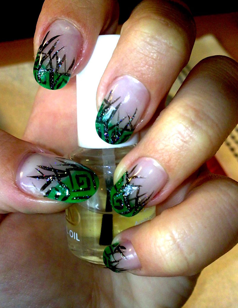 Green Nail Designs