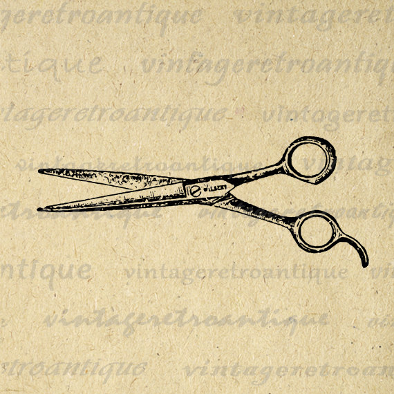 Hair Cutting Shears Clip Art