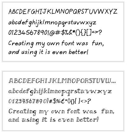 Handwriting Font Types Look Like That