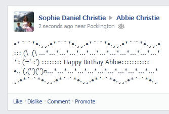 Happy Birthday Facebook Art