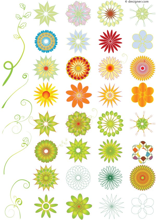 Icon Flower Vector Icon Flower Vector