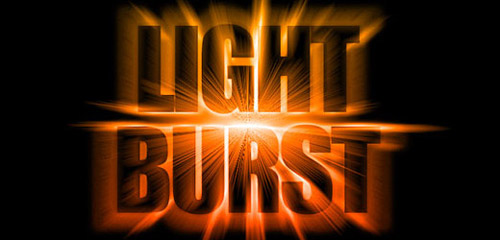 Light Burst Text Effect Photoshop Tutorial