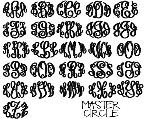 Master Circle Monogram Font