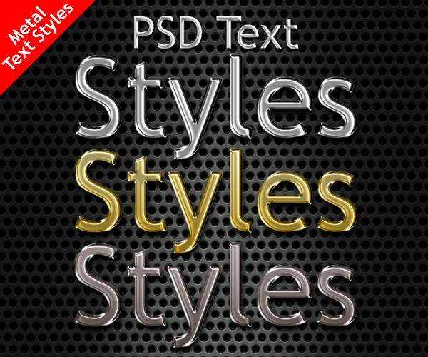 Metal Photoshop Style Download