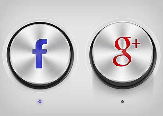 Metal Social Media Buttons