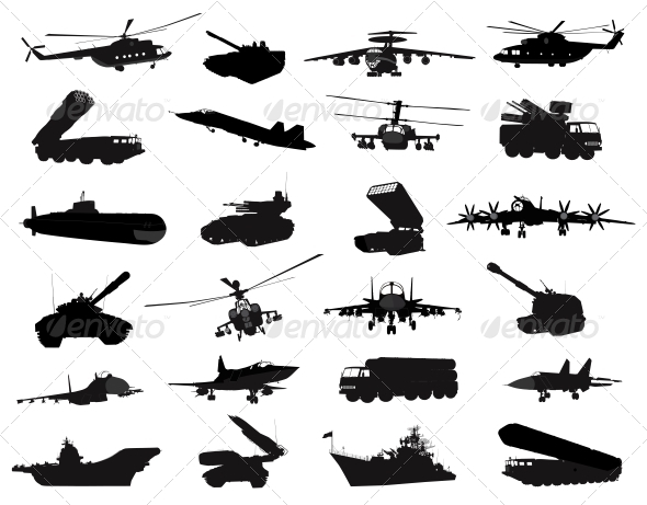 Military Vehicle PowerPoint Icons
