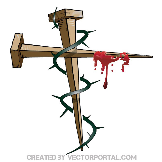 Nail Cross Vector