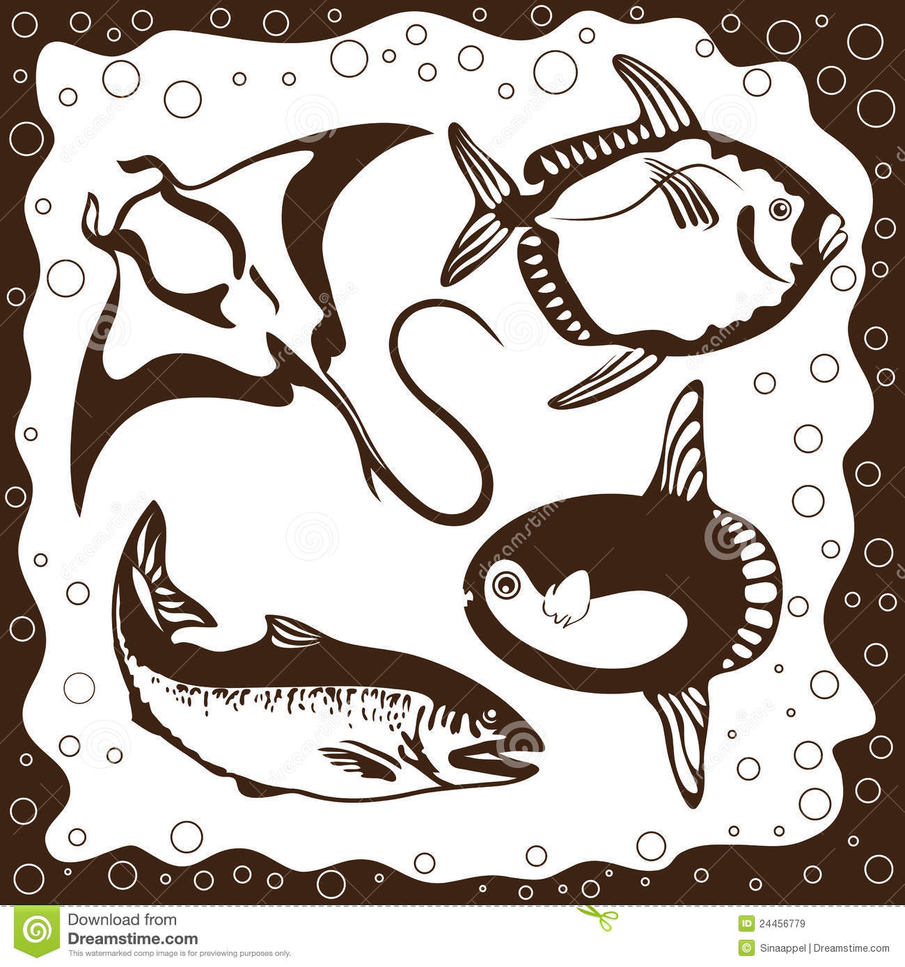 Ocean Fish Vector Art