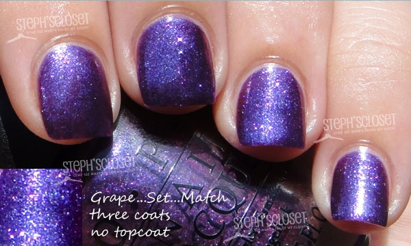 OPI Nail Polish Grape Set Match