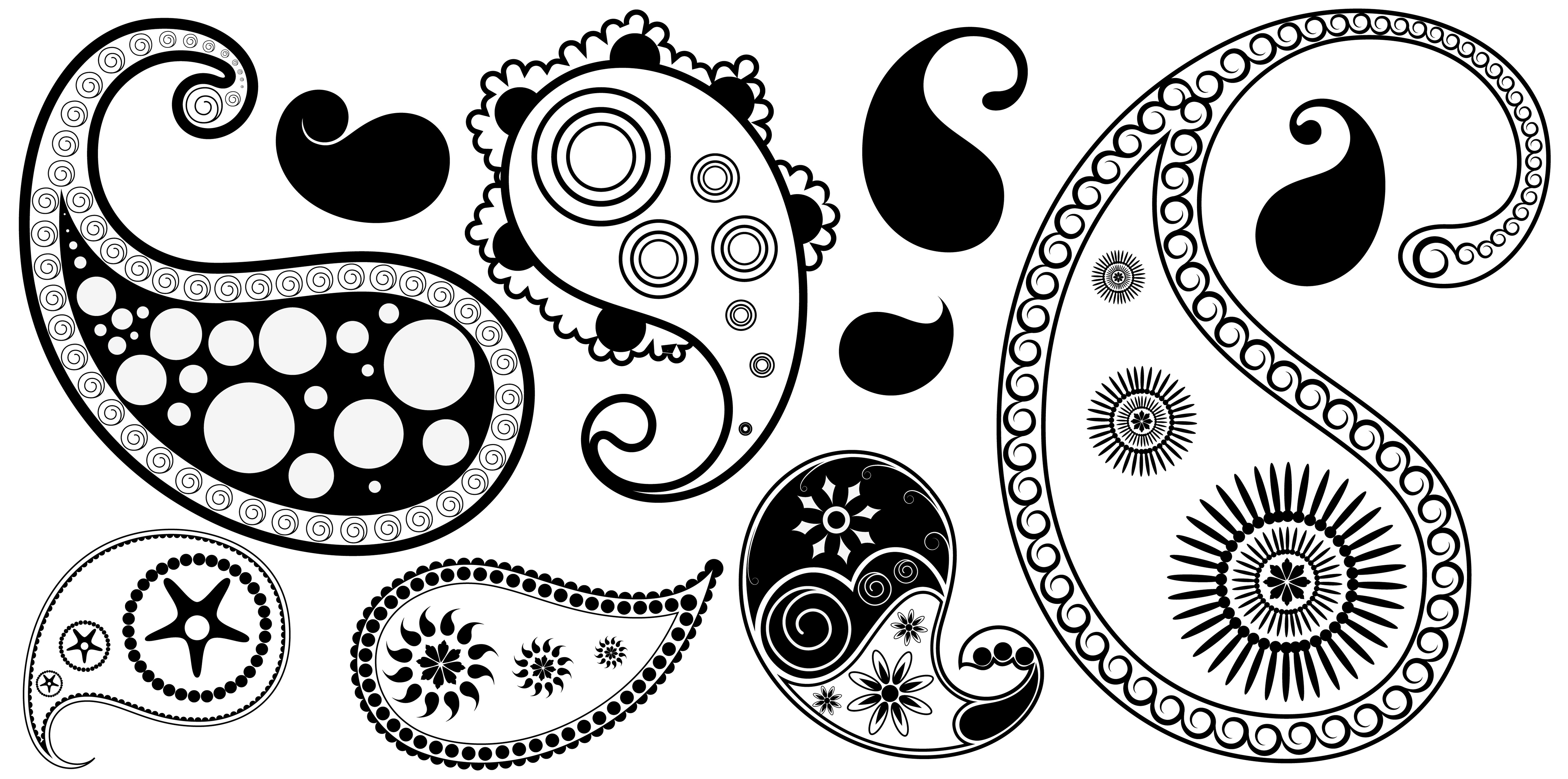 Paisley Design Clip Art Free