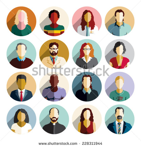 People Icon Flat Design