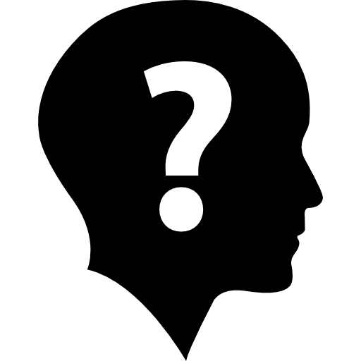 Person with Question Mark On Head