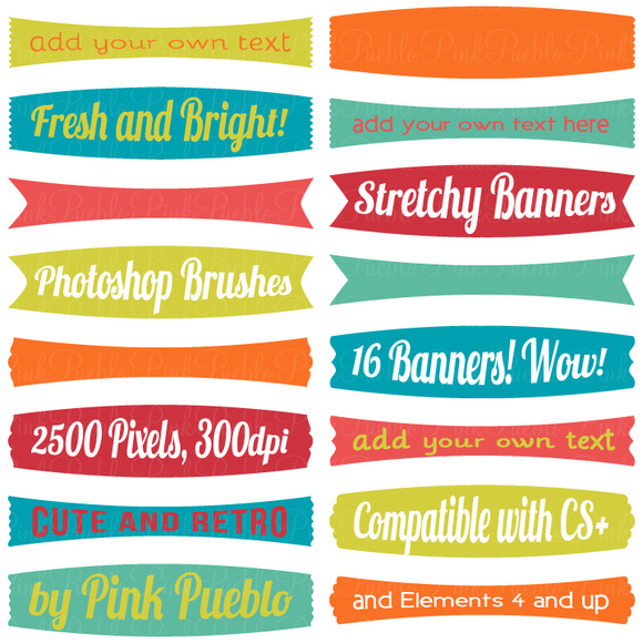 Photoshop Banner Brushes Photoshop Banner Brushes