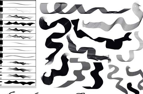 Photoshop Ribbon Brushes Free