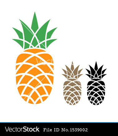 Pineapple Vector Simple