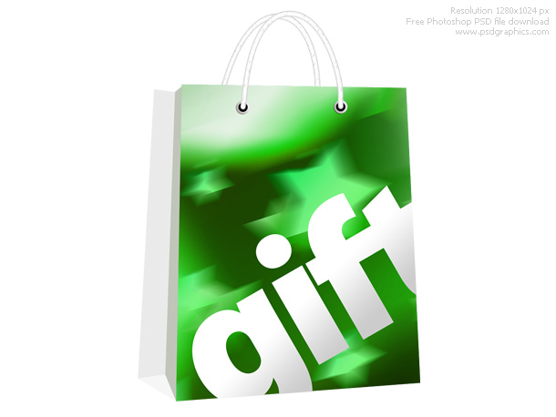 11 PSDs Gift Bag Images