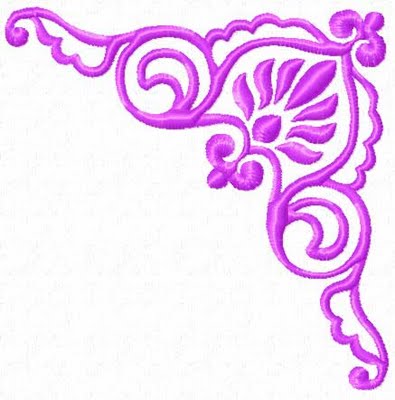 Purple Corner Border Designs