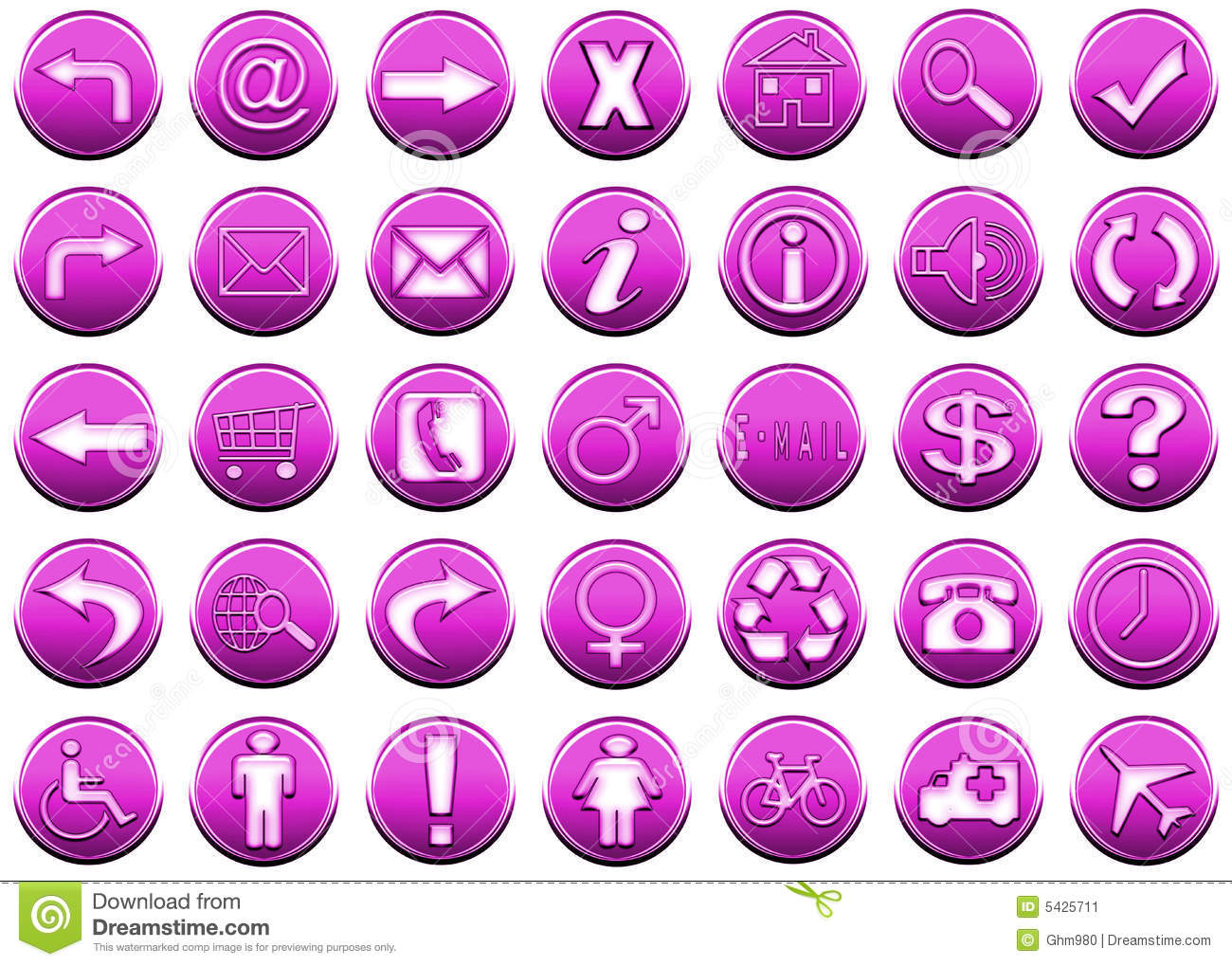 Purple Icon Set