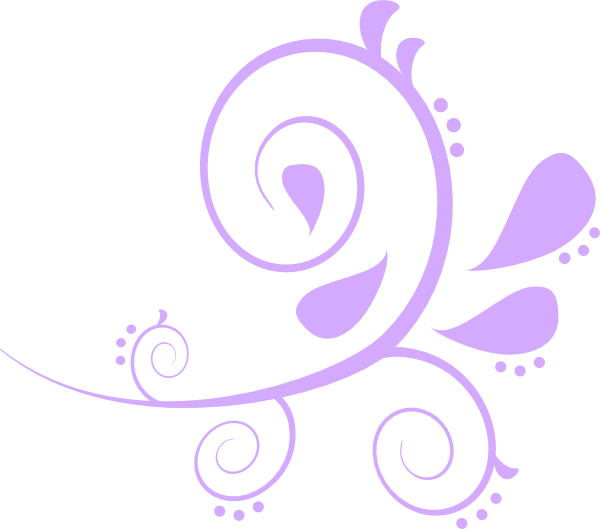 Purple Swirl Design Clip Art