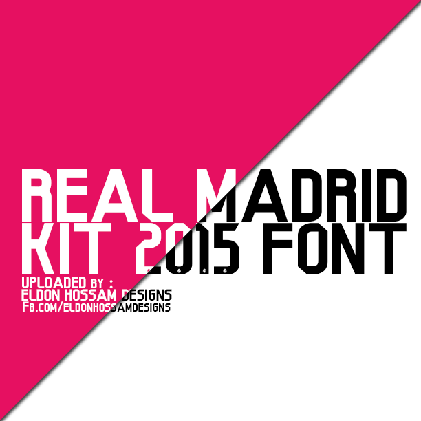 Real Madrid Font 2014 2015
